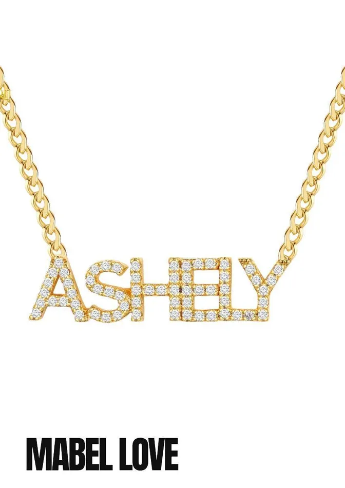Mabel Love Boutique Necklaces Iced Out Name Necklace