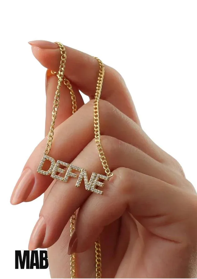 Mabel Love Boutique Necklaces Iced Out Name Necklace