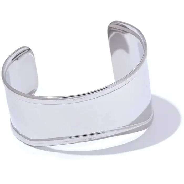 Mabel Love Co Silver Wide Cuff Rings
