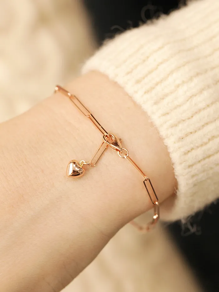 MinimalBijoux 14K 18K Gold Slim Clip Round Chain Bracelet Anklet Bracelets