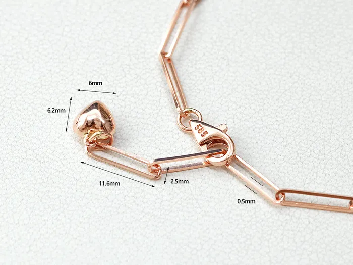 MinimalBijoux 14K 18K Gold Slim Clip Round Chain Bracelet Anklet Bracelets