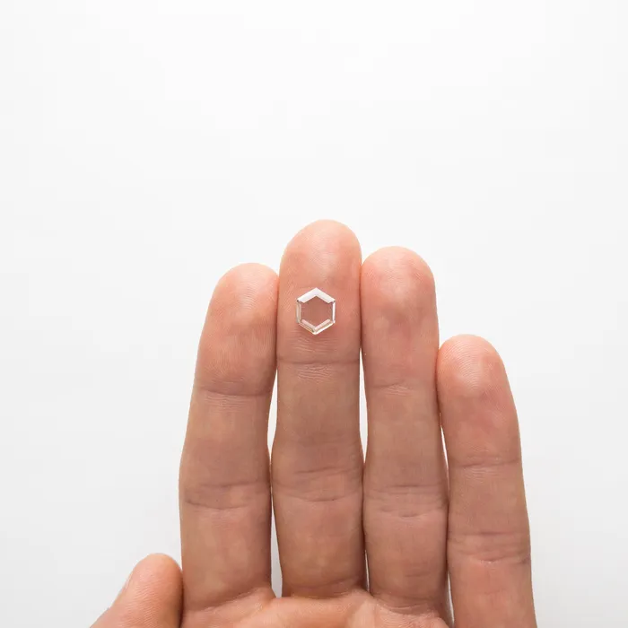 Misfit Diamonds Rings 102ct 942x755x133mm SI2 L Hexagon Portrait Cut 1887803