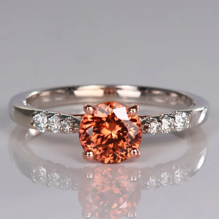 Moriartys Gem Art Rings 14K WhiteRose Gold Imperial Zircon Ring 158cts