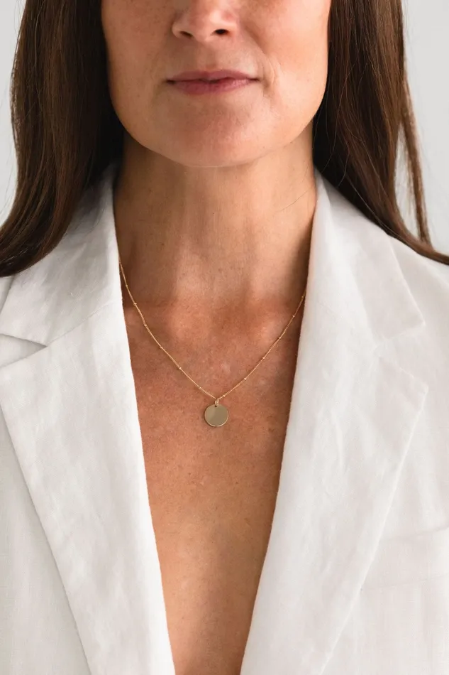Necklaces Sheena Marshall Jewelry SAMPLE SALE Dylan Beaded Pendant Necklace Gold Fill