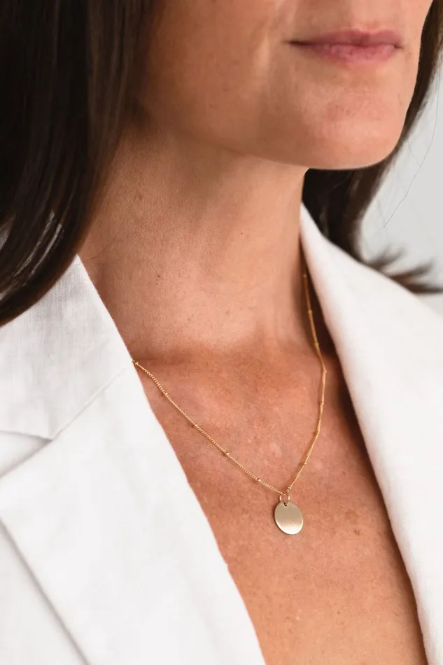 Necklaces Sheena Marshall Jewelry SAMPLE SALE Dylan Beaded Pendant Necklace Gold Fill