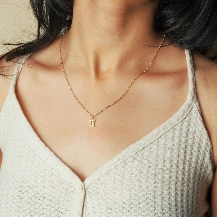 Necklaces Upakarna Dainty Star Sign Necklace