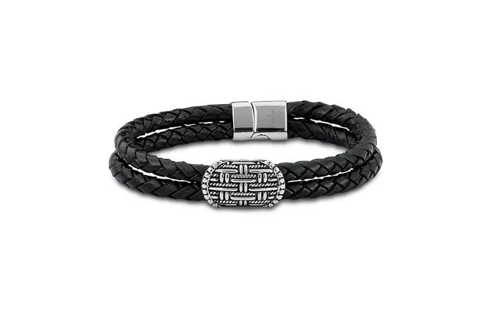 Paluweh Bracelet Black Leather Samuel B Bracelets