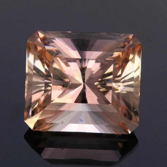 Peach Barion Emerald Cut Morganite Gemstone 1344 Carats Moriartys Gem Art Earrings Peach Barion Emerald Cut Morganite Gemstone 1344 Carats Moriartys Gem Art Earrings