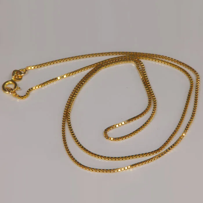 PreStyled Sets Moriartys Gem Art 14K Yellow Gold Box Link Chain 20
