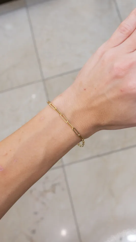 Princess Bride Diamonds Bracelets 3mm 14k Yellow Gold Paperclip Bracelet