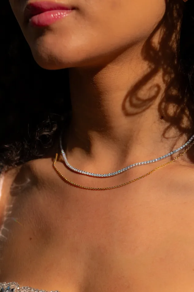 Princess Bride Diamonds Necklaces Core Lab Diamond Tennis Necklace