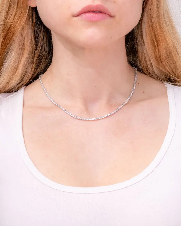 Princess Bride Diamonds Necklaces Core Lab Diamond Tennis Necklace