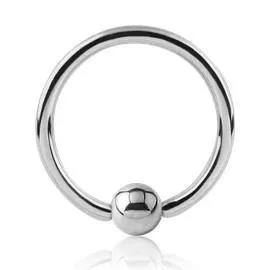 Rings 14g White 14k Gold Captive Bead Ring Tulsa Body Jewelry