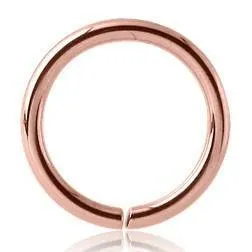Rings 16g Rose Gold Continuous Ring Tulsa Body Jewelry