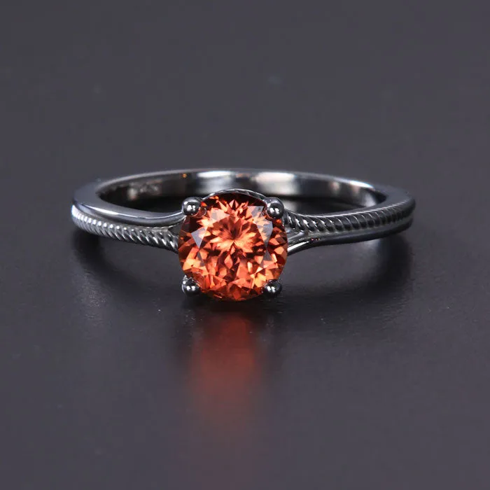 Rings Moriartys Gem Art 14k White Gold Imperial Zircon Ring 105 carats