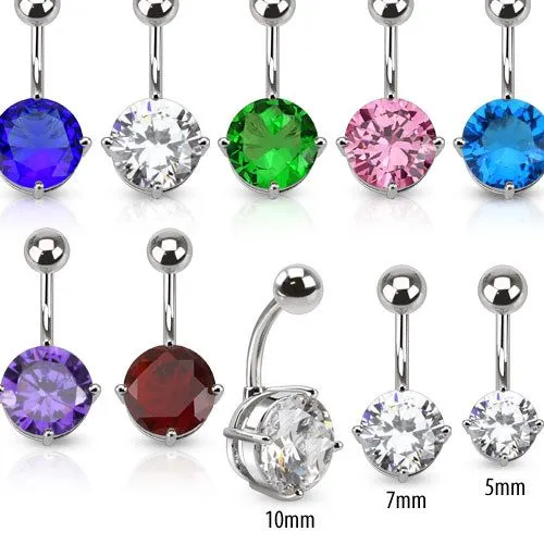 Rings Round CZ Belly Ring Tulsa Body Jewelry