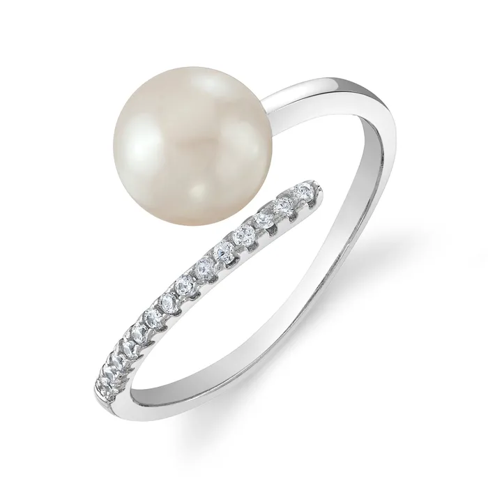 Rings SPT Freshwater Pearl Diamond Valentina Ring