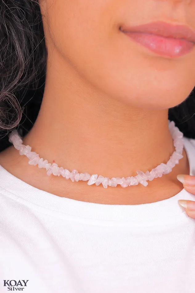 Rose Stones Necklace KOAY Silver Store Necklaces