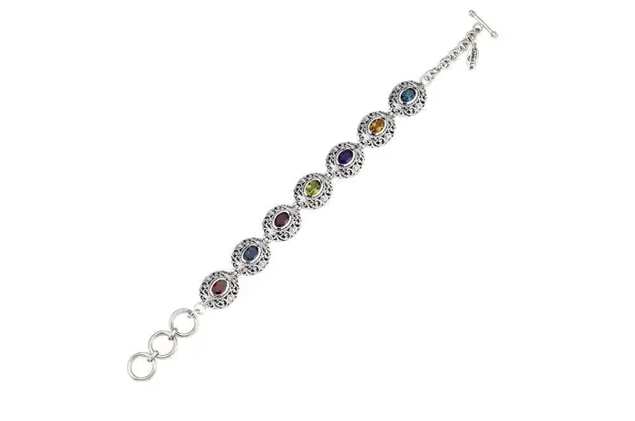 Samuel B Clarice Bracelet Multi Gemstone Bracelets