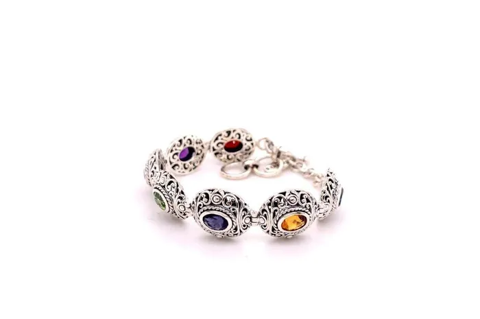 Samuel B Clarice Bracelet Multi Gemstone Bracelets