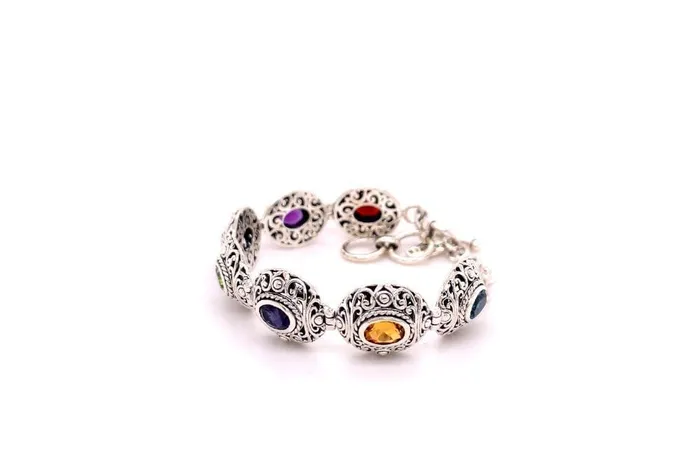 Samuel B Clarice Bracelet Multi Gemstone Bracelets