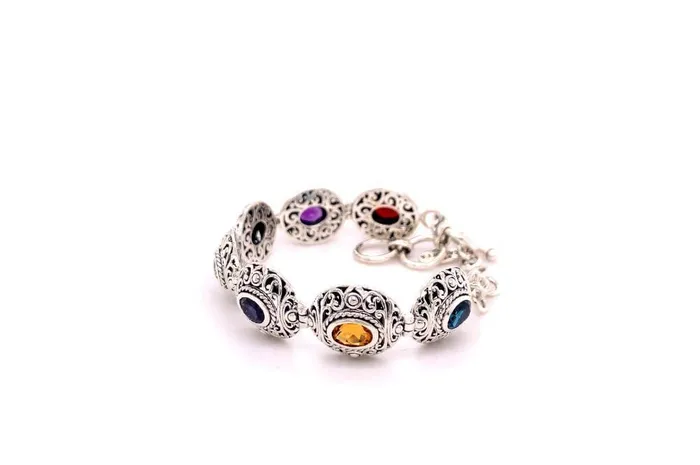 Samuel B Clarice Bracelet Multi Gemstone Bracelets