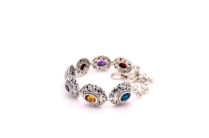 Samuel B Clarice Bracelet Multi Gemstone Bracelets