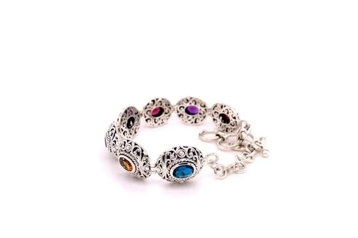 Samuel B Clarice Bracelet Multi Gemstone Bracelets