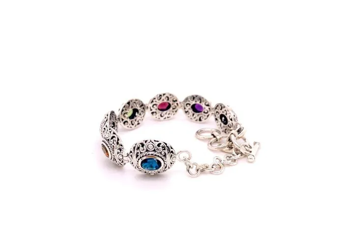 Samuel B Clarice Bracelet Multi Gemstone Bracelets