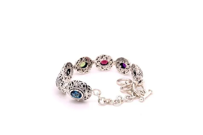 Samuel B Clarice Bracelet Multi Gemstone Bracelets