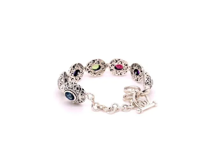 Samuel B Clarice Bracelet Multi Gemstone Bracelets