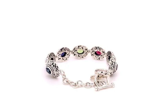 Samuel B Clarice Bracelet Multi Gemstone Bracelets
