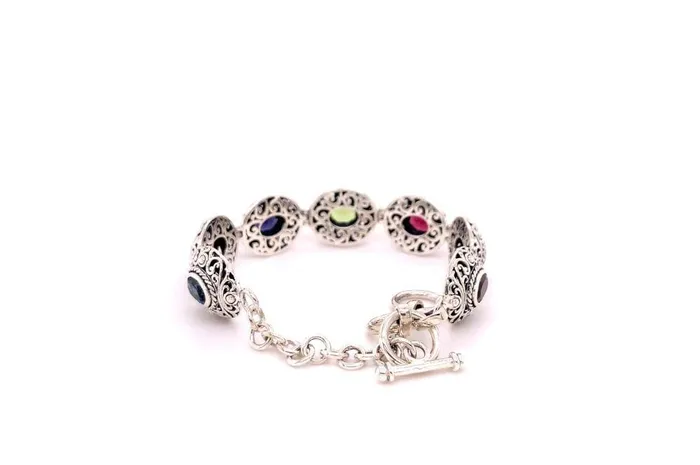 Samuel B Clarice Bracelet Multi Gemstone Bracelets