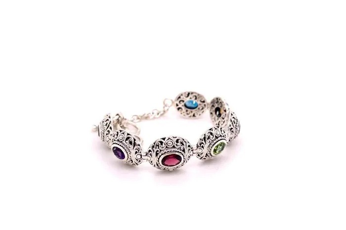 Samuel B Clarice Bracelet Multi Gemstone Bracelets