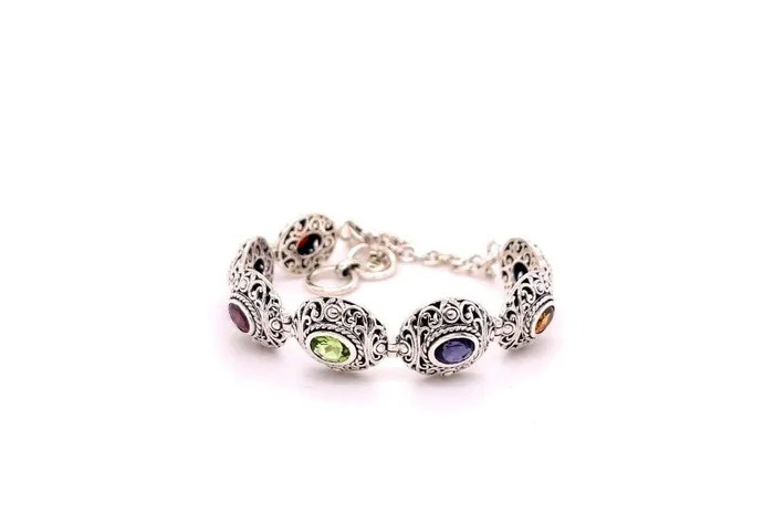Samuel B Clarice Bracelet Multi Gemstone Bracelets