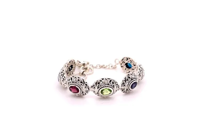 Samuel B Clarice Bracelet Multi Gemstone Bracelets
