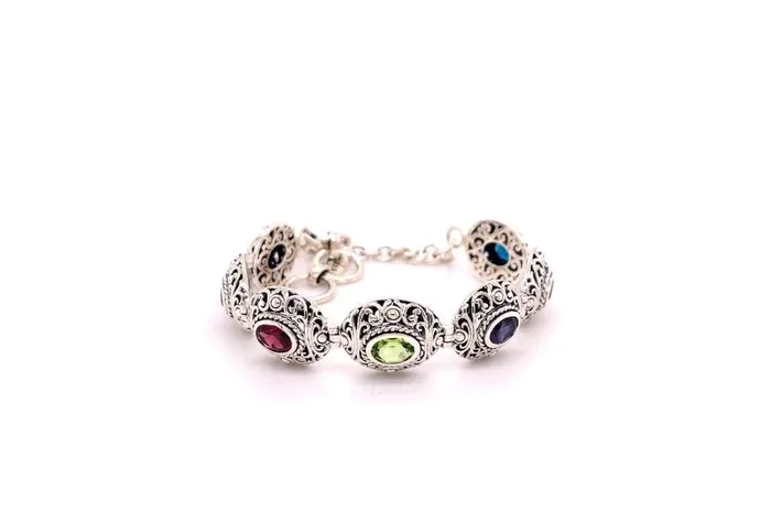 Samuel B Clarice Bracelet Multi Gemstone Bracelets