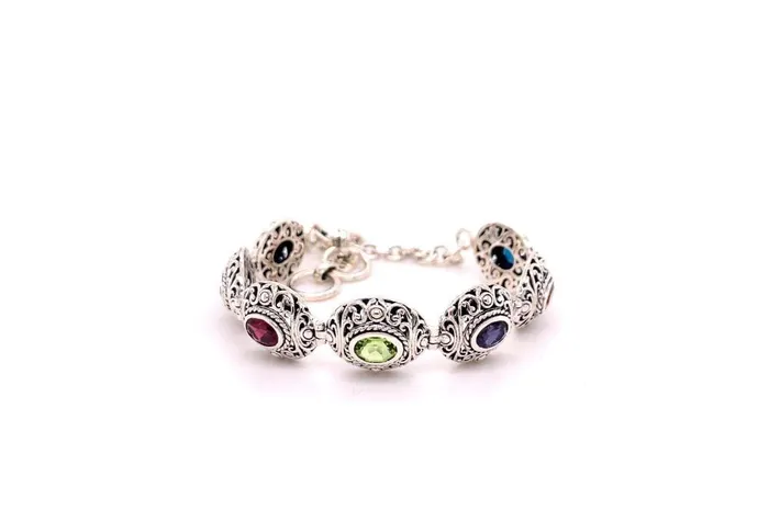 Samuel B Clarice Bracelet Multi Gemstone Bracelets
