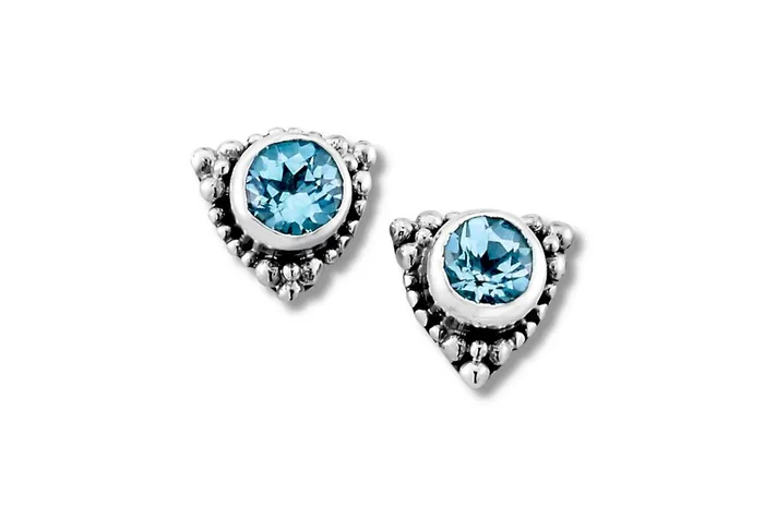 Samuel B Earrings Tangku Earrings Blue Topaz