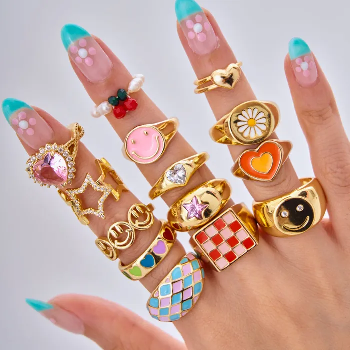 shopsnackbreak Rings Waffle Ring in Strawberry Jam