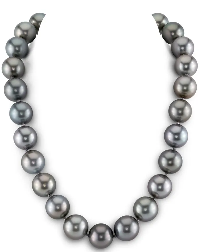 SilverySteel Tahitian True Round Pearl Necklace 150160mm SPT Necklaces