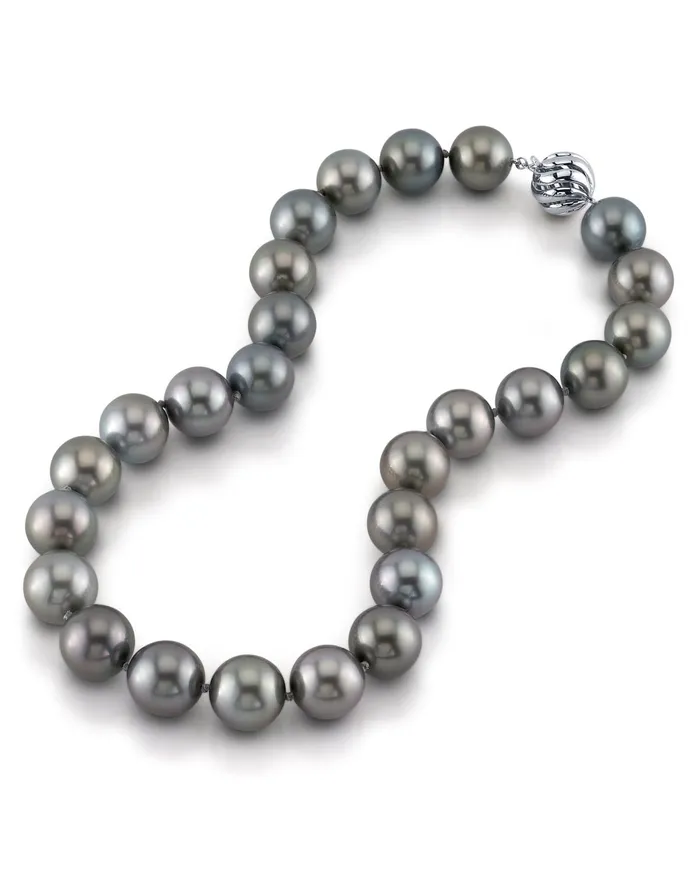 SilverySteel Tahitian True Round Pearl Necklace 150160mm SPT Necklaces