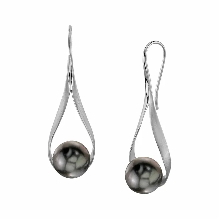 SPT Black Tahitian Pearl Ceres Dangle Earrings Earrings