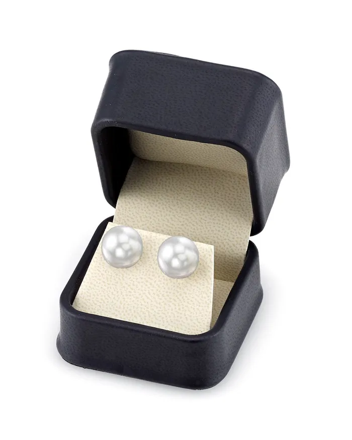 SPT Earrings White South Sea Round Pearl Stud Earrings 120130mm