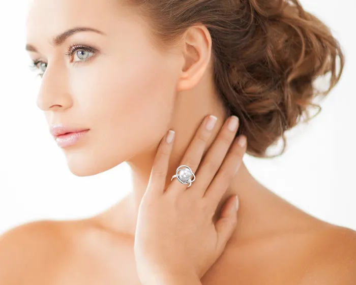 SPT Rings White South Sea Pearl Khilana Ring