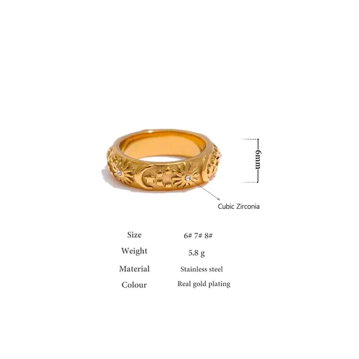 Sun Star Moon Ring Mabel Love Co Rings