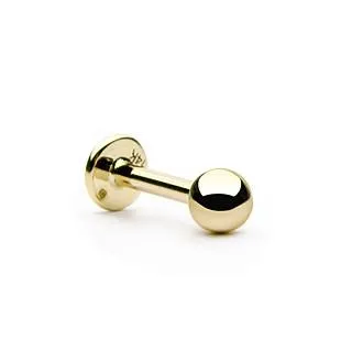 Tulsa Body Jewelry 16g Yellow 14k Gold Labret PreStyled Sets