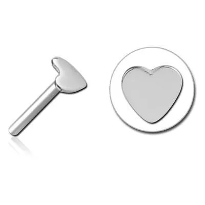 Tulsa Body Jewelry Necklaces Heart Stainless Threadless End