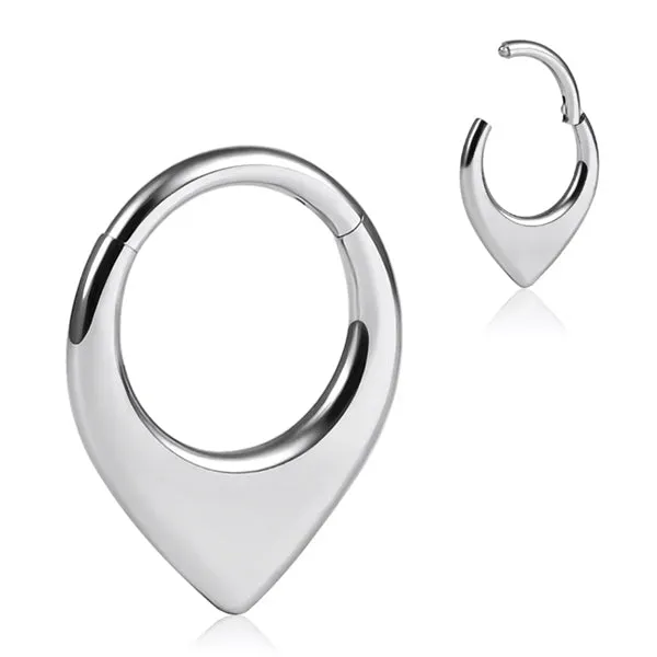 Tulsa Body Jewelry Rings 16g Stainless V Hinged Segment Ring