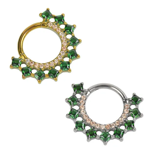 Tulsa Body Jewelry Rings Broadway Titanium Hinged Ring